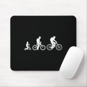 Tapis De Souris Évolution du cyclisme sur route et de VTT  (Avec souris)