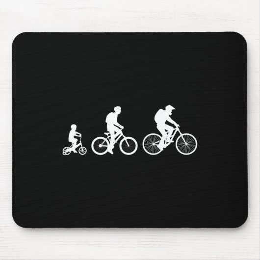 Tapis De Souris Évolution du cyclisme sur route et de VTT  (Devant)