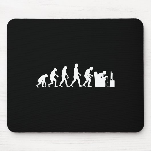 Tapis De Souris Evolution Funny Retro Jeu Vidéo Joueur Nerd Cadeau (Devant)