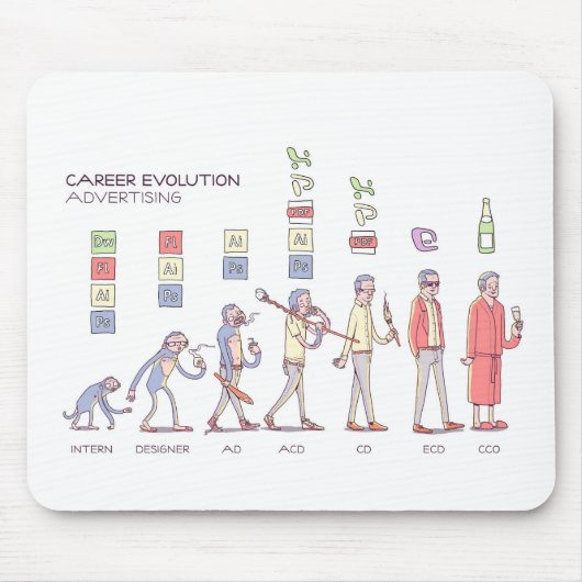 Tapis De Souris Évolution Mousepad de carrière (Devant)