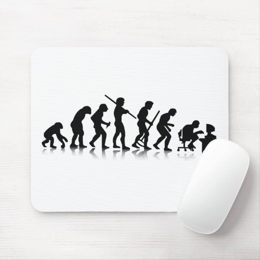 Tapis De Souris Évolution nerd (Avec souris)