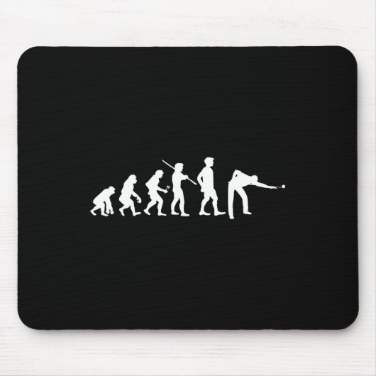 Tapis De Souris Evolution Pool Drôle Pool Joueur Billard (Devant)
