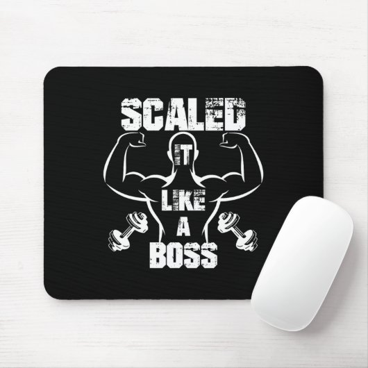 Tapis De Souris Évolutivité Comme Un Boss Bodybuilder (Avec souris)