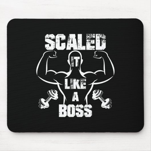 Tapis De Souris Évolutivité Comme Un Boss Bodybuilder (Devant)