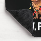 Tapis De Souris Ew People Capybara Christmas Lights Funny Introver (Coin)