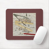 Tapis De Souris Examen - cru (Avec souris)