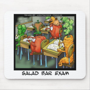 Tapis De Souris Examen drôle du bar à salades