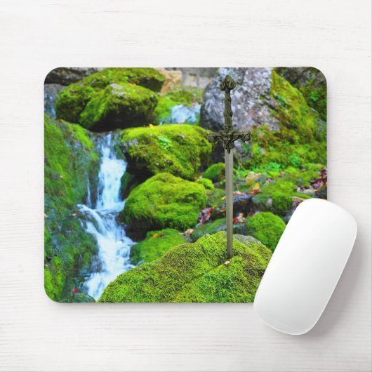 Tapis De Souris Excalibur, épée dans la pierre (Avec souris)