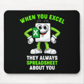 Tapis De Souris Excel Coworker Birthday Employee Farewell Goodbye  (Devant)