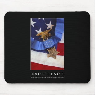 Tapis De Souris Excellence : Citation inspirée