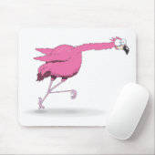 Tapis De Souris Exécuter le long du Flamant rose (Avec souris)