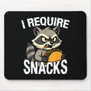 Tapis De Souris Exiger des collations mignon animal mème tee drôle