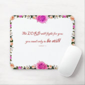 Tapis De Souris Exode 14:14 L'Éternel se battra pour vous Mousepad (Avec souris)