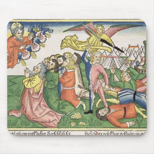 Tapis De Souris Exode 32 15-23 Moïse cassant les comprimés en (Devant)