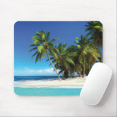 Tapis De Souris Exotic beach throw pillow (Avec souris)