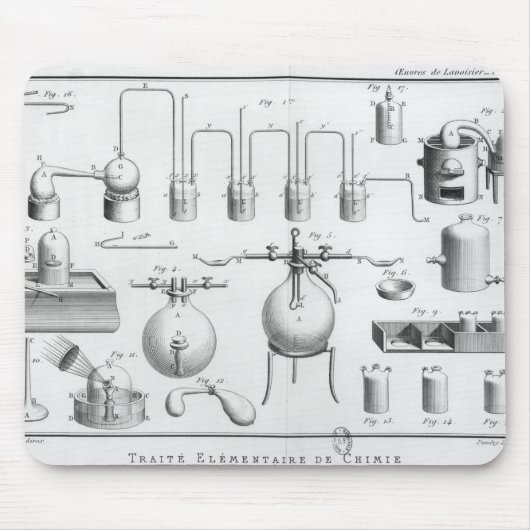Tapis De Souris Expérience sur la décomposition de l'eau (Devant)