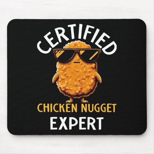 Tapis De Souris Expert certifié en nugget de poulet (Devant)