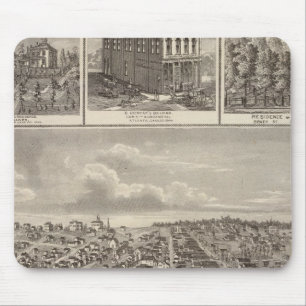 Tapis De Souris Exploitations agricoles et vaches de l'Atlantique,