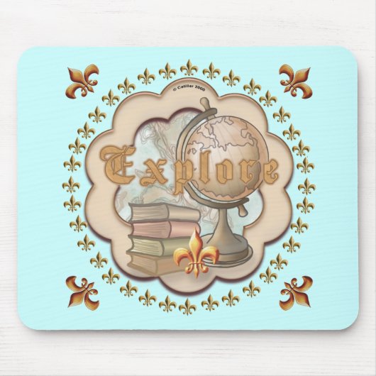 Tapis De Souris Explorateur Professeur (Devant)