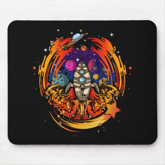 Tapis De Souris Exploser le vaisseau spatial (Devant)