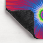 Tapis De Souris Explosion bleue de Mousepad sur rouge (Coin)