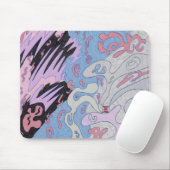 Tapis De Souris "Explosion dans l'espace" Art Abstrait (Avec souris)