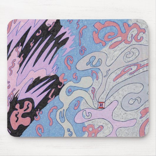 Tapis De Souris "Explosion dans l'espace" Art Abstrait (Devant)
