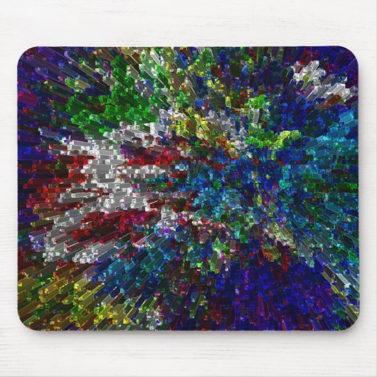 Tapis De Souris Explosion de couleurs ! ~ Mousepad (Devant)