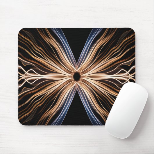 Tapis De Souris Explosion de lumière symétrique (Avec souris)