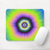Tapis De Souris Explosion de Mousepad en Jaune et Violet (Avec souris)