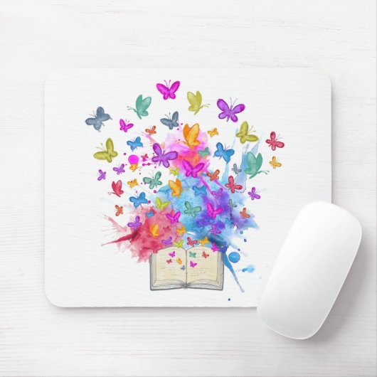 Tapis De Souris Explosion de papillons (Avec souris)