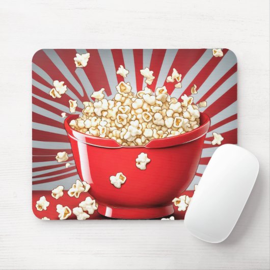 Tapis De Souris Explosion de Popcorn Bowl (Avec souris)