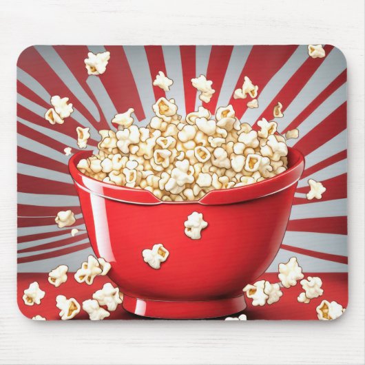 Tapis De Souris Explosion de Popcorn Bowl (Devant)