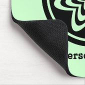 Tapis De Souris Explosion florale Mousepad, Noir (Coin)