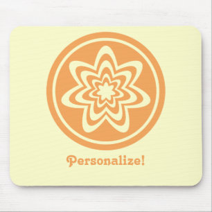 Tapis De Souris Explosion florale Mousepad, Orange