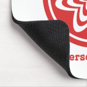 Tapis De Souris Explosion florale Mousepad, Rouge brillant (Coin)