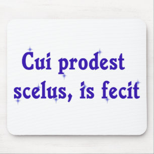 Tapis De Souris Expression latine sur l'avocat Mousepad