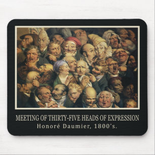 Tapis De Souris Expressions de Daumier mousepad