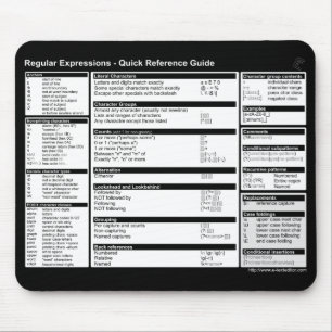 Tapis De Souris Expressions régulières - référence rapide Mous