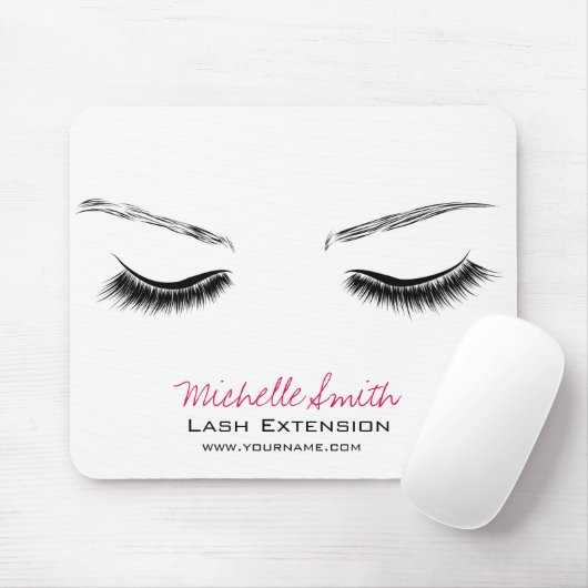 Tapis De Souris Extension des longues cils des yeux fermés (Avec souris)