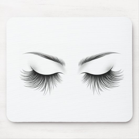 Tapis De Souris Extensions de cils Longs Cils Beauté (Devant)
