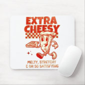 Tapis De Souris Extra Cheesy Unhinged Funny Retro Funny Adult Pran (Avec souris)
