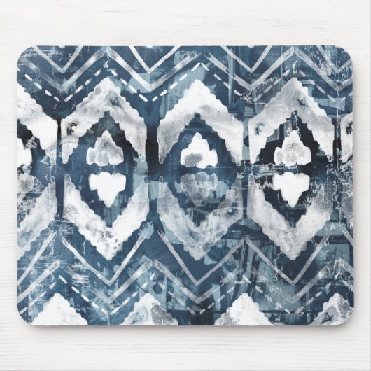 Tapis De Souris Extraction d'Indigo - Géométrique (Devant)