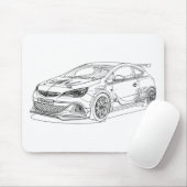 Tapis De Souris Extrémité 2015 d'Opel AstraOPC (Avec souris)