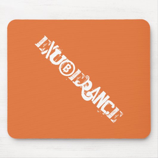 Tapis De Souris Exuberance moderne Orange Bold Graffiti Typographi (Devant)