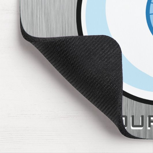 Tapis De Souris Eyeball ; Metal look (Coin)