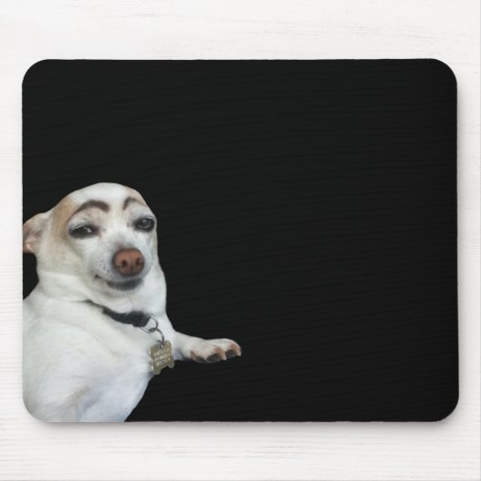 Tapis De Souris Eyebrow Chien Mème Souris Pad (Devant)