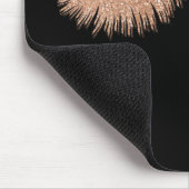 Tapis De Souris Eyelashes Maquillage Artiste Noir élégant (Coin)