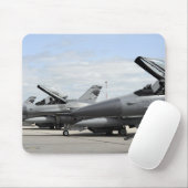 Tapis De Souris F-16 Fighting Falcons attend le lancement (Avec souris)