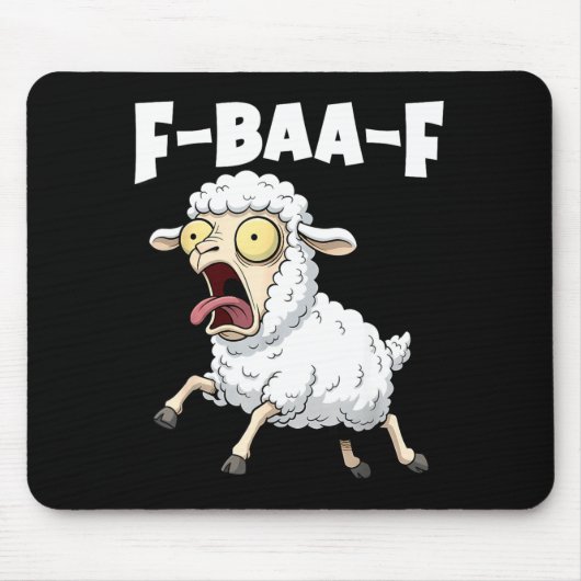Tapis De Souris F-baa-f Meme – Funny Screaming Meme Graphic  (Devant)